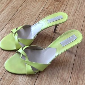Michael Kors Bright green/yellow heeled sandal